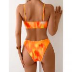 Costum de baie damă tip bandeau Portocaliu – FITINT 155 - imagine 2