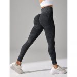 Colanți sport damă push-up cu talie inaltă Gri – FITINT 015