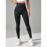 Colanți sport damă push-up cu talie inaltă Gri – FITINT 015 - imagine 3