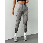 Colanți sport damă push-up cu talie inaltă Gri – FITINT 115 - imagine 4
