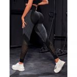 Colanți sport damă push-up cu talie inaltă Negru – FITINT 148 - imagine 3