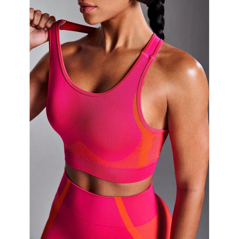 Compleu set sport damă push-up Roz – FITINT 221 - imagine 7