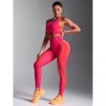 Compleu set sport damă push-up Roz – FITINT 221 - imagine 2