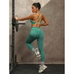 Compleu set sport damă push-up Verde – FITINT 443 - imagine 5
