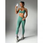 Compleu set sport damă push-up Verde – FITINT 443 - imagine 7