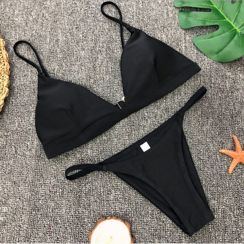Costum de baie 2 piese damă Negru – FITINT 484 - imagine 5