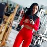 Colanți sport damă fără cusături push-up talie înaltă Galben – FITINT 113 2025 112