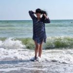 Costum de baie damă cu burete talie înaltă 2 piese Albastru – FITINT 098 2025 89